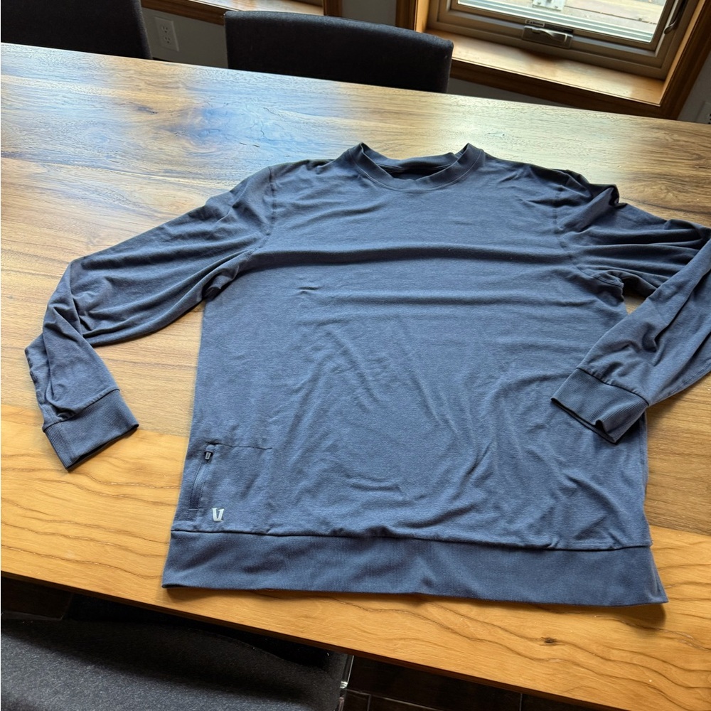 Vuori Men's slate blue Crewneck sweatshirt.